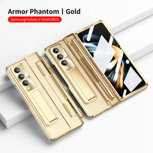 Load image into Gallery viewer, Armor Hinge Folding Magnetic Bracket Shell Case For Samsung Galaxy Z Fold3 Fold4 5G With S-Pen Slot & Stylus - Mycasety Mycasety
