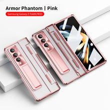 Load image into Gallery viewer, Armor Hinge Folding Magnetic Bracket Shell Case For Samsung Galaxy Z Fold3 Fold4 5G With S-Pen Slot & Stylus - Mycasety Mycasety