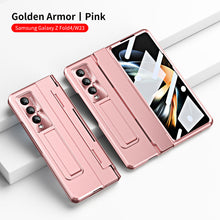 Load image into Gallery viewer, Armor Hinge Folding Magnetic Bracket Shell Case For Samsung Galaxy Z Fold3 Fold4 5G With S-Pen Slot & Stylus - Mycasety Mycasety