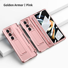 Load image into Gallery viewer, Armor Electroplated Anti-fall Protective Phone Case For Samsung Galaxy Z Fold3/4/5 With Back Screen Glass - Mycasety Mycasety