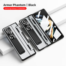 Load image into Gallery viewer, Armor Hinge Folding Magnetic Bracket Shell Case For Samsung Galaxy Z Fold3 Fold4 5G With S-Pen Slot & Stylus - Mycasety Mycasety