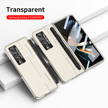 Load image into Gallery viewer, Enhanced Version of Armor Hinge Folding Shell Case For Samsung Galaxy Z Fold3 Fold4 5G With S-Pen Slot & Stylus - Mycasety Mycasety