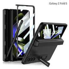 Load image into Gallery viewer, Magnetic Full Coverage Samsung Galaxy Z Fold 5 Case with Front Tempered Glass Protector and Hidden Pen Holder - Mycasety Mycasety