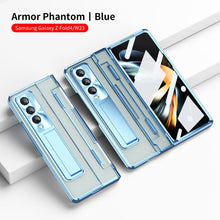Load image into Gallery viewer, Armor Hinge Folding Magnetic Bracket Shell Case For Samsung Galaxy Z Fold3 Fold4 5G With S-Pen Slot & Stylus - Mycasety Mycasety