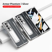 Load image into Gallery viewer, Armor Hinge Folding Magnetic Bracket Shell Case For Samsung Galaxy Z Fold3 Fold4 5G With S-Pen Slot & Stylus - Mycasety Mycasety