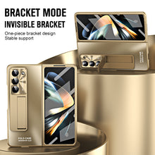 Load image into Gallery viewer, Frosted Electroplating Shockproof Phone Case With Front Screen Protector & Bracket For Galaxy Z Fold6/5/4/3