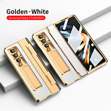 Load image into Gallery viewer, Armor Hinge Folding Magnetic Bracket Shell Case For Samsung Galaxy Z Fold3 Fold4 5G With S-Pen Slot & Stylus - Mycasety Mycasety