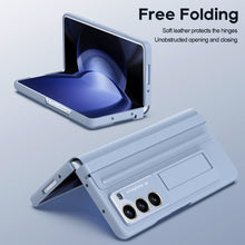 Load image into Gallery viewer, Anti-fall Protective Leather Phone Case With Invisible Bracket and Film For Samsung Galaxy Z Fold5 Fold4 - Mycasety Mycasety