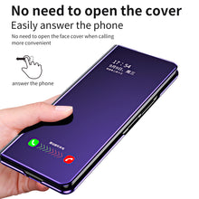 Load image into Gallery viewer, Smart Mirror Clear View Flip Case Luxury Magnetic Leather Kickstand Shockproof Cover For Galaxy Z Fold 7/6/5/4/3