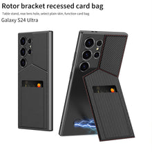 Cargar imagen en el visor de la galería, Business Style Rotor Card Holder Case For Samsung S24Ultra S23Ultra