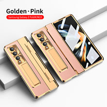 Load image into Gallery viewer, Armor Hinge Folding Magnetic Bracket Shell Case For Samsung Galaxy Z Fold3 Fold4 5G With S-Pen Slot & Stylus - Mycasety Mycasety