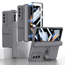 Load image into Gallery viewer, Magnetic Samsung Galaxy Z Fold5 Fold4 Fold3 Case Business Folding Armor Cover With Film & Slide Pen Slot and Kickstand - mycasety2023 Mycasety