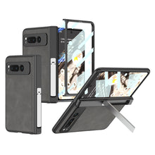 Load image into Gallery viewer, Magnetic Folding Hinge All-inclusive Leather Case With Tempered Film For Google Pixel Fold With Damped folding Bracket - mycasety2023 Mycasety