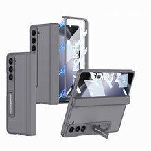 Load image into Gallery viewer, Magnetic Hinge Invisible Bracket All-included Protective Leather Phone Case For Samsung Galaxy Z Fold 5/4/3 - Mycasety Mycasety