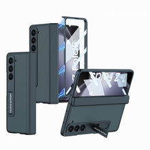 Load image into Gallery viewer, Magnetic Hinge Invisible Bracket All-included Protective Leather Phone Case For Samsung Galaxy Z Fold 5/4/3 - Mycasety Mycasety