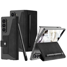 Load image into Gallery viewer, Luxurious Suede Cover Shockproof Phone Case With Screen Protector and Pen Slot For Galaxy Z Fold 7/6/5/4/3