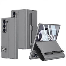 Load image into Gallery viewer, Luxurious Leather Cover Shockproof Phone Case With Screen Protector and Pen Slot For Galaxy Z Fold6