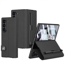 Load image into Gallery viewer, Luxurious Leather Cover Shockproof Phone Case With Screen Protector and Pen Slot For Galaxy Z Fold6