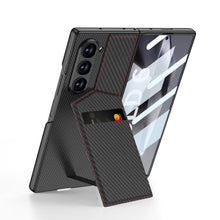 Carregar imagem no visualizador da galeria, Leather Card Holder Shockproof Phone Case With Screen Protector For Samsung Galaxy Z Fold6