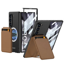 Carregar imagem no visualizador da galeria, Magnetic Card Holder Shockproof Phone Case With Screen Protector For Samsung Galaxy Z Fold6