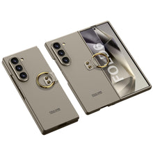 Carregar imagem no visualizador da galeria, Luxury Leather Shockproof Phone Case With Back Screen Protector For Samsung Galaxy Z Fold6