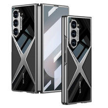 Load image into Gallery viewer, Electroplating Leather Shockproof Phone Case With Screen Protector For Galaxy Z Fold 7/6