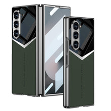 Lade das Bild in den Galerie-Viewer, SPORTS DESIGN | Electroplating Leather Shockproof Phone Case With Screen Protector For Samsung Galaxy Z Fold6