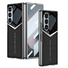 Lade das Bild in den Galerie-Viewer, SPORTS DESIGN | Electroplating Leather Shockproof Phone Case With Screen Protector For Samsung Galaxy Z Fold6