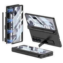 Load image into Gallery viewer, Magnetic Hinge Pen Slot Hidden Bracket All-included Case With Back Screen Protector For Galaxy Z Fold 7/6/5/4/3