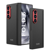 Carregar imagem no visualizador da galeria, Luxury Magnetic Hinge Carbon Fiber Shockproof Phone Case For Samsung Galaxy Z Fold6
