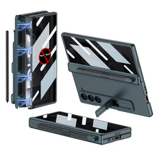 Load image into Gallery viewer, Magnetic Hinge Pen Slot Hidden Bracket All-included Case With Back Screen Protector For Galaxy Z Fold 7/6/5/4/3