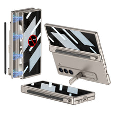 Load image into Gallery viewer, Magnetic Hinge Pen Slot Hidden Bracket All-included Case With Back Screen Protector For Galaxy Z Fold 7/6/5/4/3