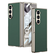 Cargar imagen en el visor de la galería, Electroplating Leather Shockproof Phone Case With Screen Protector For Galaxy Z Fold6