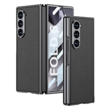 Cargar imagen en el visor de la galería, Electroplating Leather Shockproof Phone Case With Screen Protector For Galaxy Z Fold6