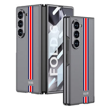 Cargar imagen en el visor de la galería, Electroplating Leather Shockproof Phone Case With Screen Protector For Galaxy Z Fold6