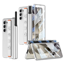 Carregar imagem no visualizador da galeria, Magnetic Hinge Pen Box Shockproof Phone Case With Screen Protector & Wristband For Samsung Galaxy Z Fold6