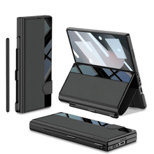 Carregar imagem no visualizador da galeria, Luxurious Leather Cover Shockproof Phone Case With Screen Protector & Pen Slot For Samsung Galaxy Z Fold6