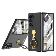 Cargar imagen en el visor de la galería, Luxury Shockproof Phone Case With Gold Ring Holder For Samsung Galaxy Z Fold 6