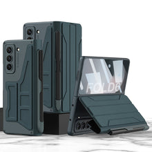 Carregar imagem no visualizador da galeria, Luxurious Suede Cover Shockproof Phone Case With Screen Protector and Pen Slot For Samsung Galaxy Z Fold6