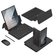 Load image into Gallery viewer, Wireless Leather Keyboard With Bluetooth Mouse And Stylus For Galaxy Z Fold