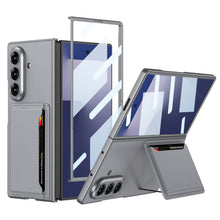 Load image into Gallery viewer, Business-style Leather Card Holderr Phone Case With Back Screen Film For Galaxy Z Fold 7/6/5