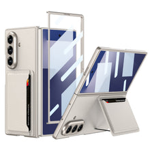 Load image into Gallery viewer, Business-style Leather Card Holderr Phone Case With Back Screen Film For Galaxy Z Fold 7/6/5