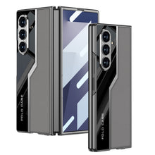 Load image into Gallery viewer, Electroplating Leather Shockproof Phone Case With Screen Protector For Galaxy Z Fold 7/6
