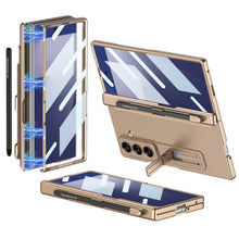 Load image into Gallery viewer, Magnetic Hinge Pen Slot Hidden Bracket All-included Case With Back Screen Protector For Galaxy Z Fold 7/6/5/4/3