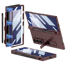 Load image into Gallery viewer, Magnetic Hinge Pen Slot Hidden Bracket All-included Case With Back Screen Protector For Galaxy Z Fold 7/6/5/4/3