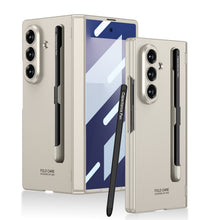 Load image into Gallery viewer, Business-style Magnetic Hinge Phone Case With Pen Slot & Stylus For Galaxy Z Fold7