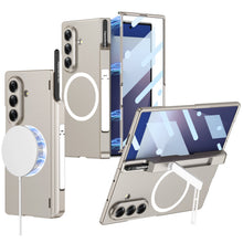 Load image into Gallery viewer, Magnetic Hinge Hidden Bracket All-included Case With Pen Box For Galaxy Z Fold 7/6/5/4/3
