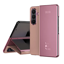 Load image into Gallery viewer, Smart Mirror Clear View Flip Case Luxury Magnetic Leather Kickstand Shockproof Cover For Galaxy Z Fold 7/6/5/4/3