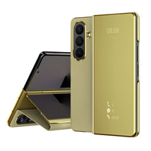 Load image into Gallery viewer, Smart Mirror Clear View Flip Case Luxury Magnetic Leather Kickstand Shockproof Cover For Galaxy Z Fold 7/6/5/4/3