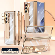 Load image into Gallery viewer, Magnetic Hinge Plating Case For Galaxy Z Fold 7/6/5/4/3 With Double Hinge Protector